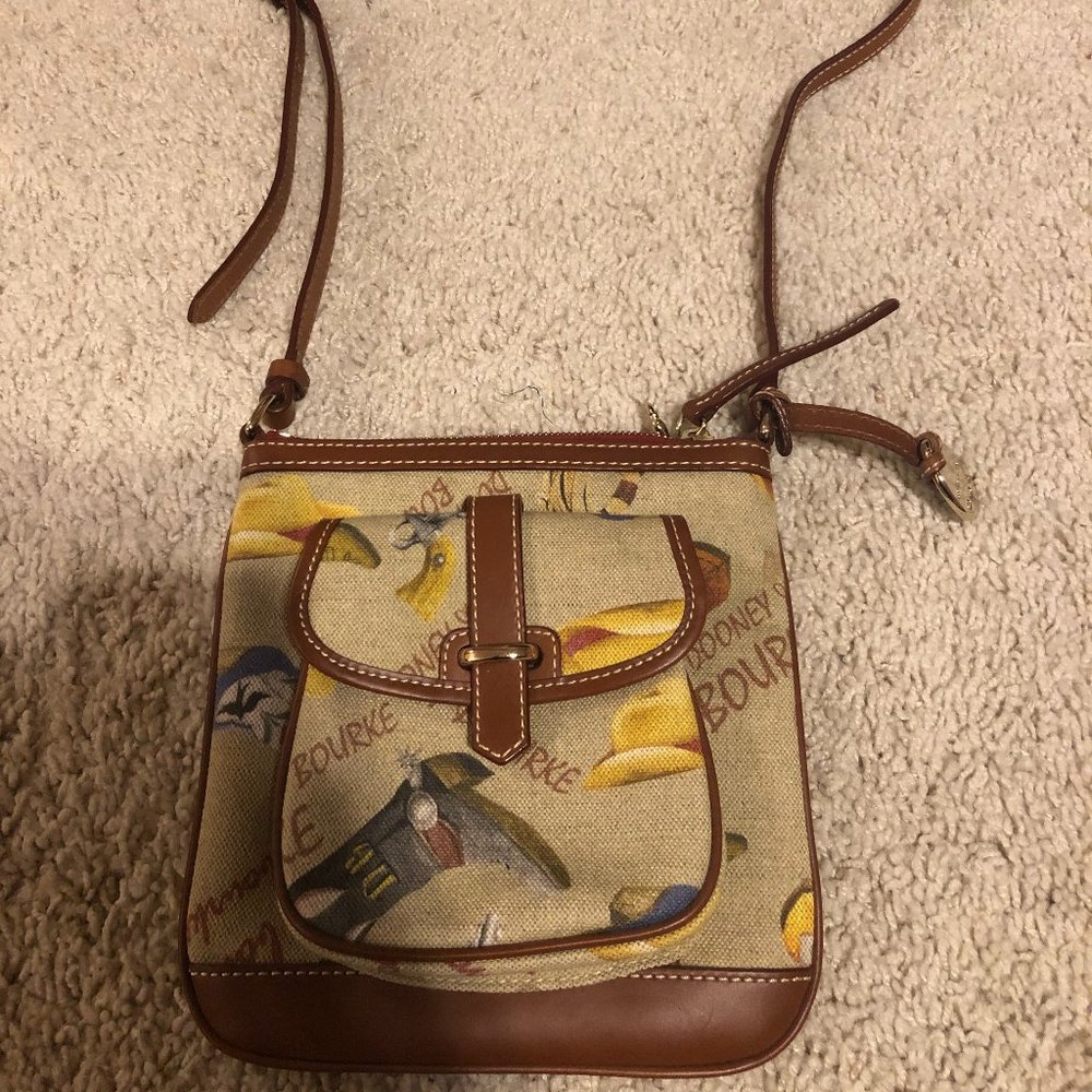 NWOT Dooney & Bourke Leather and Canvas Crossbody